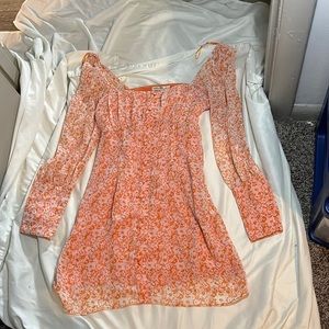 floral long sleeve dress